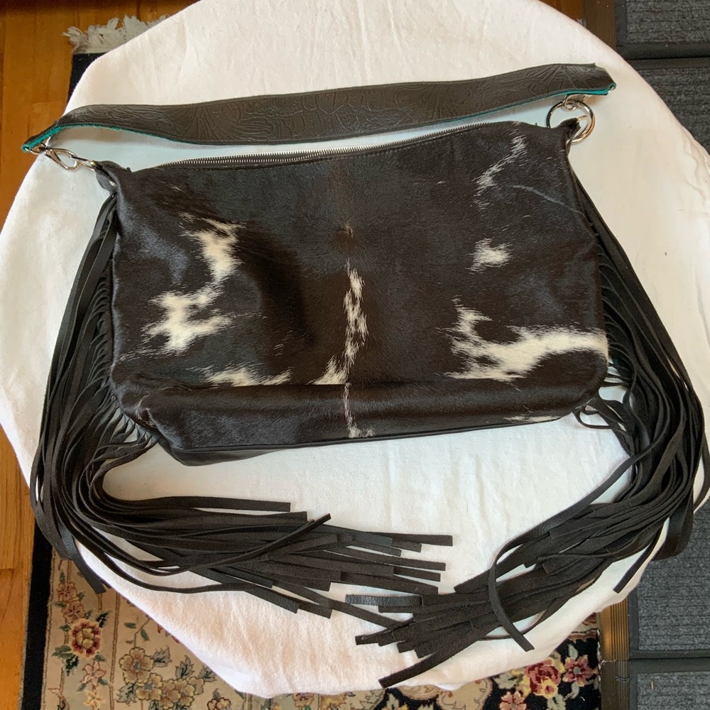 Gun slinger Gypsy Bag, Black & White HOH face, Smooth back,Concealed Carry, NWOT